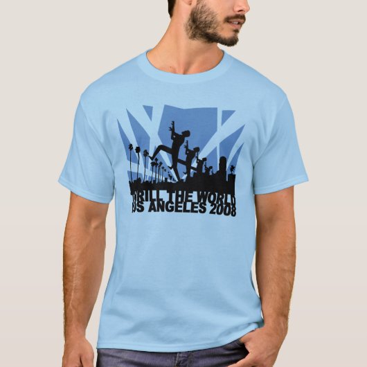De hele wereld, Los Angeles 2008 T-shirt (Voorkant)