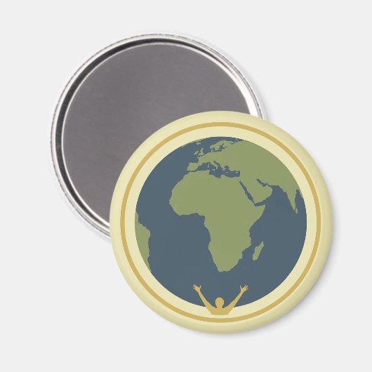 De hele wereld magneet (Voorkant / Achterkant)