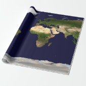 De hele wereld - planeet Aarde Cadeaupapier (Uitgerold)