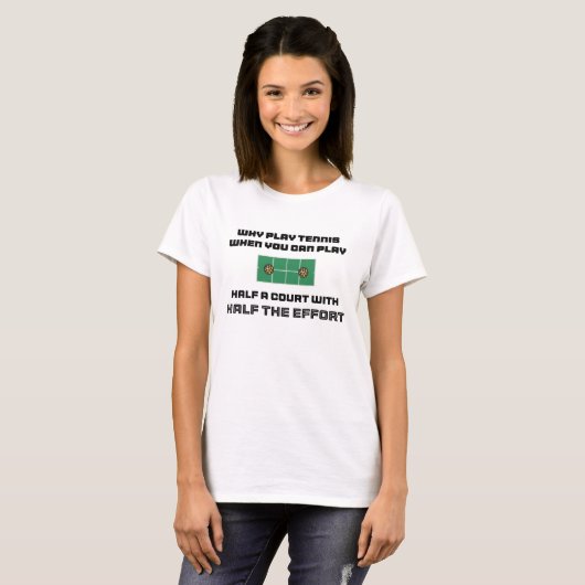De helft van de inspanning vrouwen t-shirt (Voorkant volledig)
