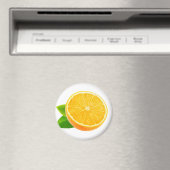 De helft van de oranje vruchten magneet (Insitu (Vaatwasser))