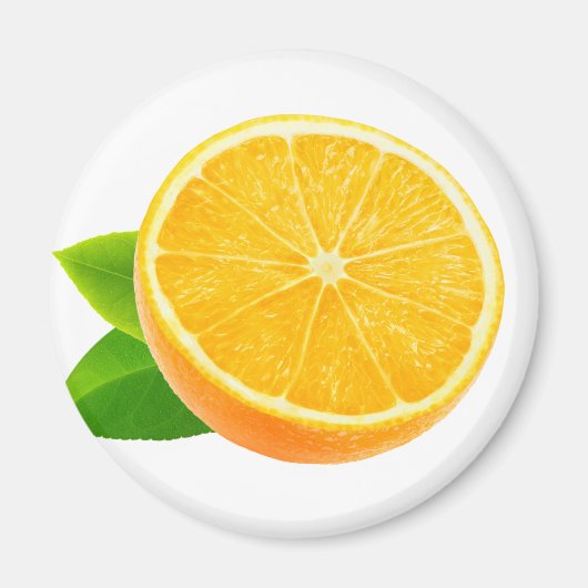 De helft van de oranje vruchten magneet (Voorkant)