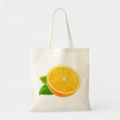 De helft van de oranje vruchten tote bag (Voorkant)