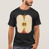 De helft van de rode appel t-shirt (Voorkant)