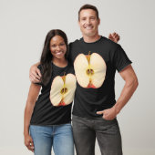 De helft van de rode appel t-shirt (Unisex)
