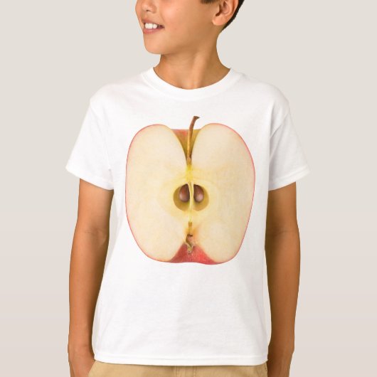 De helft van de rode appel t-shirt (Voorkant)