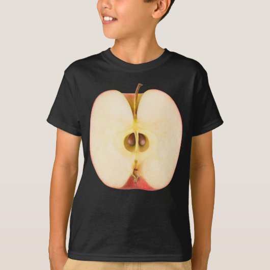 De helft van de rode appel t-shirt (Voorkant)