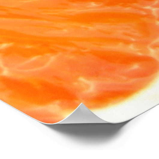 De helft van een Oranje segment Poster (Hoek)