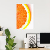 De helft van een Oranje segment Poster (Thuiskantoor)