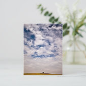 De helft van het blauwe universum briefkaart (Staand voorkant)