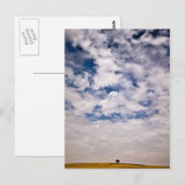 De helft van het blauwe universum briefkaart (Voorkant / Achterkant)