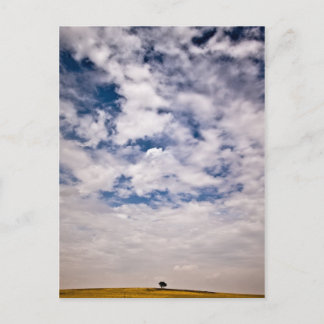 De helft van het blauwe universum briefkaart