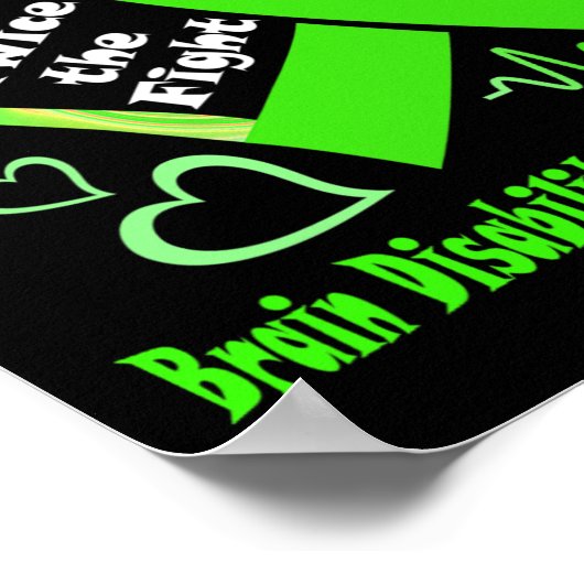 De helft van het hart vecht twee keer tegen hersen poster (Hoek)