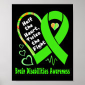 De helft van het hart vecht twee keer tegen hersen poster (Voorkant)