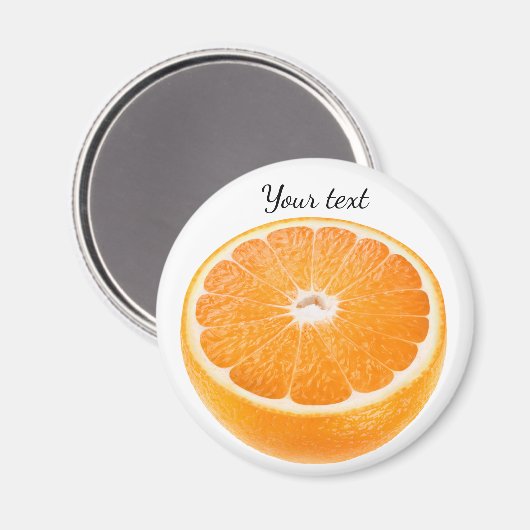 De helft van het sinaasappel magneet (Voorkant / Achterkant)