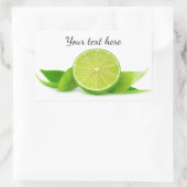 De helft van limoen rechthoekige sticker (Tas)