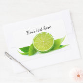 De helft van limoen rechthoekige sticker (Envelop)