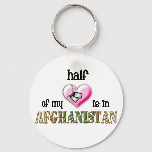 De helft van mijn hart...afghanistan 2 sleutelhanger (Voorkant)
