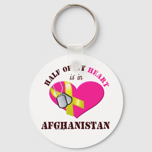 De helft van mijn hart..AFGHANISTAN 3 Sleutelhanger (Voorkant)