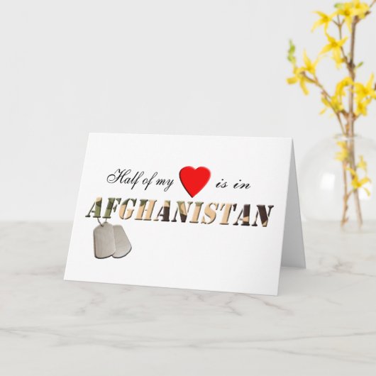 De helft van mijn Hart is in de Kaart van (Gele Bloem)