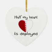 De helft van mijn hart wordt geïmplementeerd keramisch ornament (Voorkant)