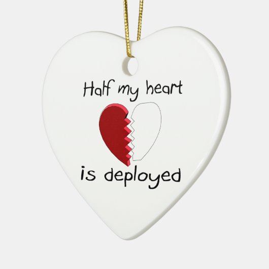 De helft van mijn hart wordt geïmplementeerd keramisch ornament (Links)