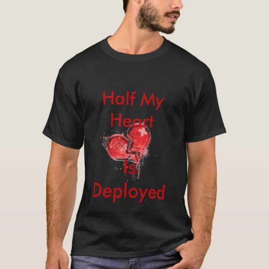 De helft van mijn hart, wordt geïmplementeerd t-shirt (Voorkant)