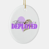 De helft van mijn hart wordt ingezet keramisch ornament (Rechts)