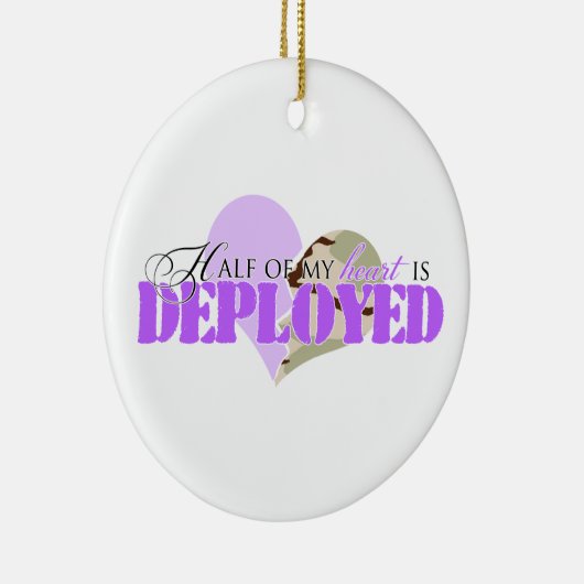 De helft van mijn hart wordt ingezet keramisch ornament (Rechts)