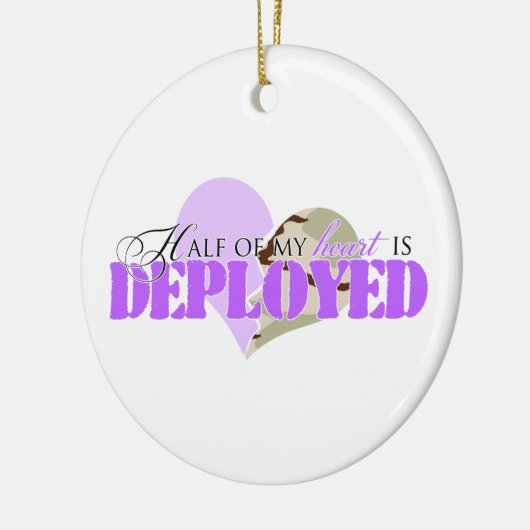 De helft van mijn hart wordt ingezet keramisch ornament (Links)