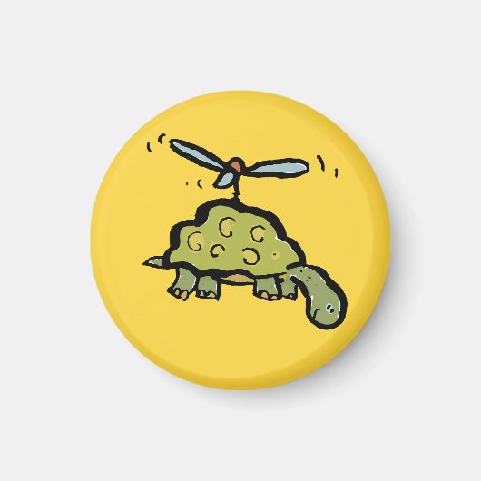 de helikopter schildpad magneet (Voorkant)