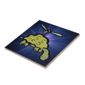 de helikopter schildpad tegeltje (Zijkant)