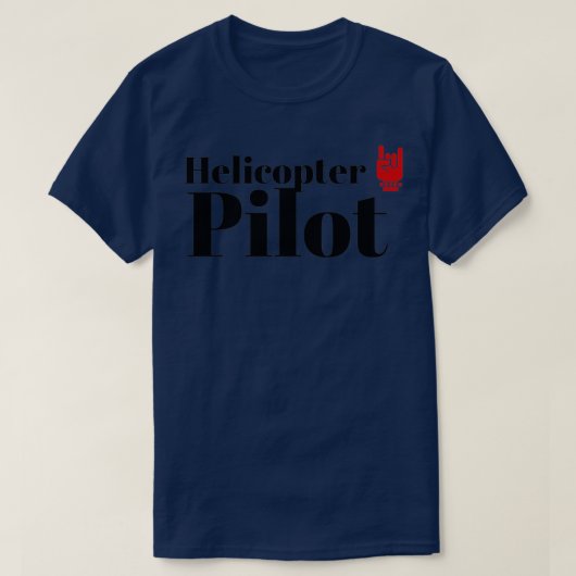 De helikopterpiloot t-shirt (Design voorkant)