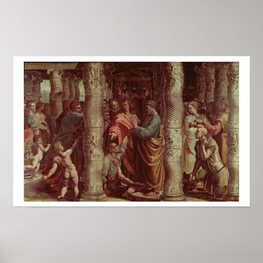 De heling van het Man Lame (cartoon voor de Sisti Poster (Voorkant)