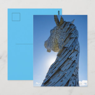 De Helix, de Kelpies, Falkirk - Bezoek Schotland Briefkaart