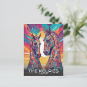 De Helix, de Kelpies, Falkirk - Bezoek Schotland Feestdagenkaart (Staand voorkant)