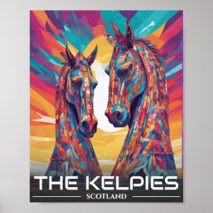 De Helix, de Kelpies, Falkirk - Bezoek Schotland Poster