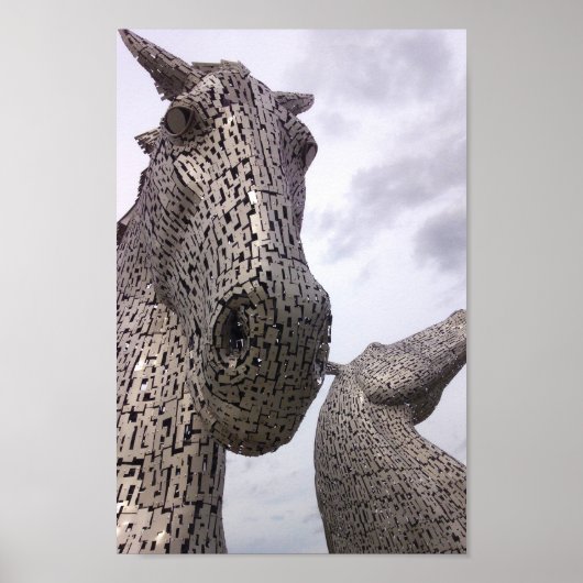 De Helix, de Kelpies, Falkirk - Bezoek Schotland Poster (Voorkant)