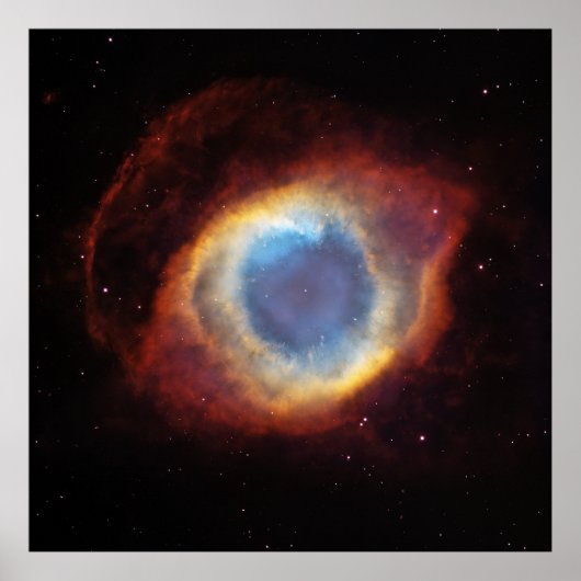 De Helix Nebula NGC 7293 Caldwell 63 Poster (Voorkant)