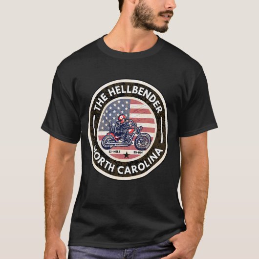 De Hellbender Route 28 North Carolina T-shirt (Voorkant)