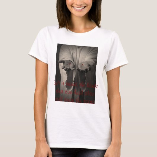 De hellende handen t-shirt (Voorkant)