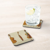 De Hellier violin gemaakt door Antonio Stradivariu Bier Onderzetter (Rechterzijde)