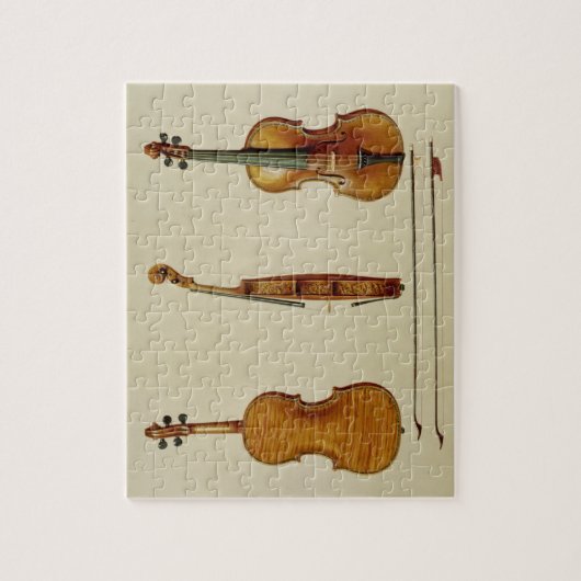 De Hellier violin gemaakt door Antonio Stradivariu Legpuzzel (Verticaal)