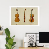 De Hellier violin gemaakt door Antonio Stradivariu Poster (Thuiskantoor)