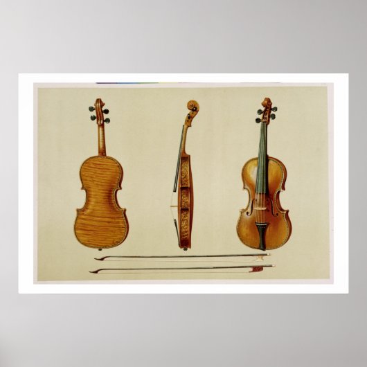 De Hellier violin gemaakt door Antonio Stradivariu Poster (Voorkant)