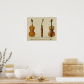 De Hellier violin gemaakt door Antonio Stradivariu Poster (Keuken)