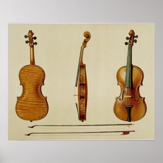 De Hellier violin gemaakt door Antonio Stradivariu Poster (Voorkant)