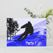 De helling op de helling van de Ski Slope Kaart (Staand voorkant)