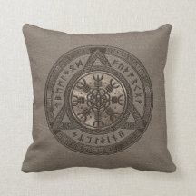 De helm van Awe bruin leder en goud