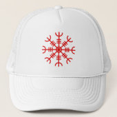 De helm van ontzag - Aegishjalmur (rood) Trucker Pet (Voorkant)